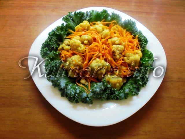 рецепт цветной капусты по-корейски