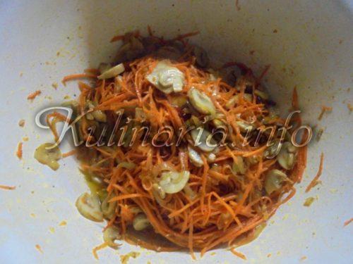 грибы с морковью по-корейски